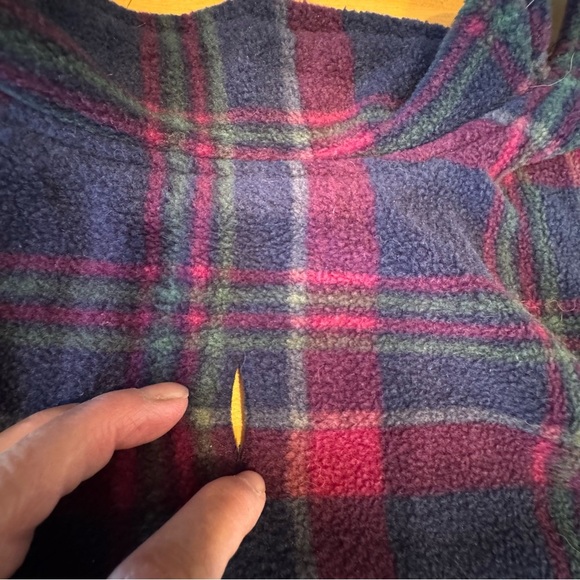 🌈 6/$60 Dog Fleece Sweater 19 Inch Collar To Back Velcro Wrap Around Reversible - Picture 4 of 6